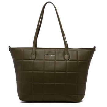 Borsa a spalla verde trapuntata da donna Enrico Coveri, Borse e accessori Donna, SKU b511000645, Immagine 0